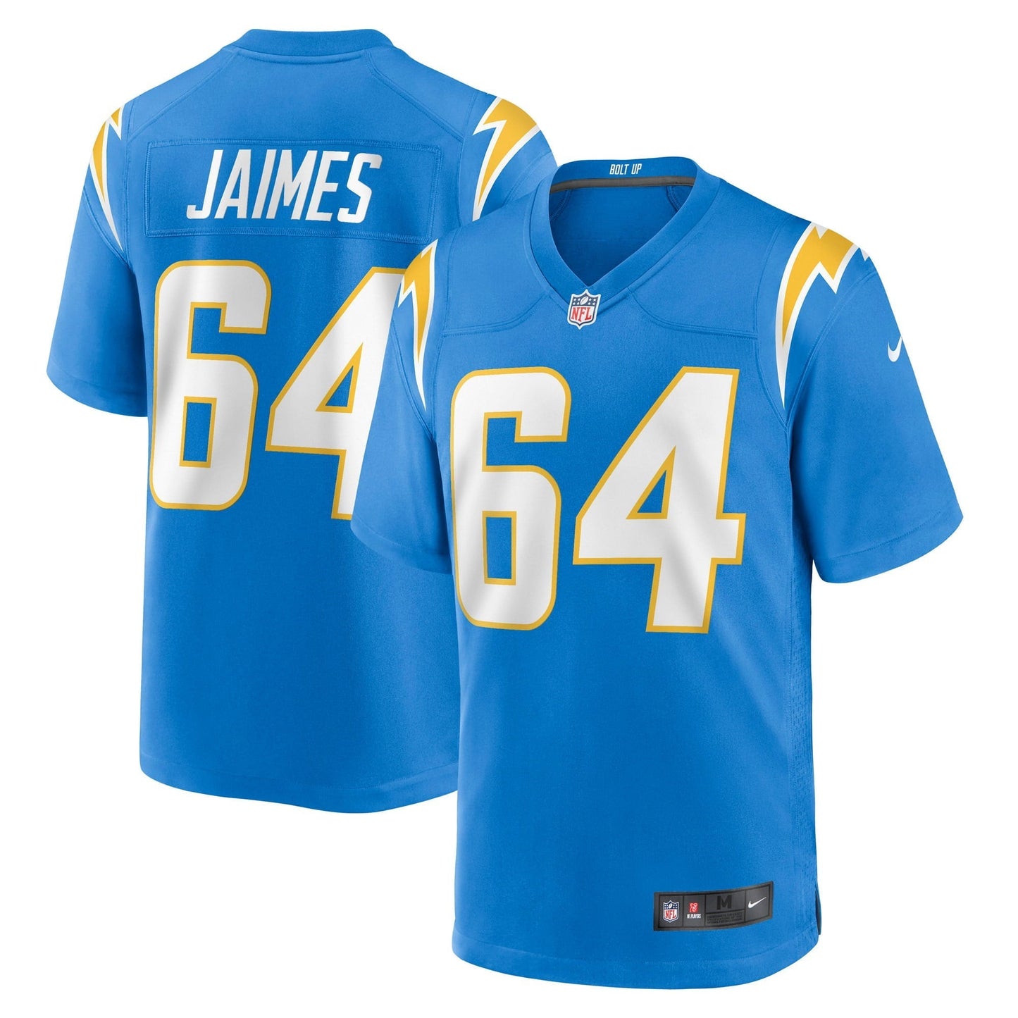 Men's Nike Brenden Jaimes Powder Blue Los Angeles Chargers Game Jersey
